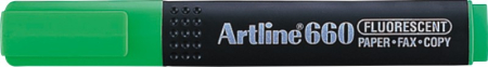 Instrumente de scris si corectura - Textmarker ARTLINE 660, varf tesit 1.0-4.0mm - verde fluorescent