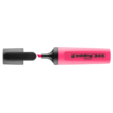 Textmarkere - Textmarker Edding 345, varf 2-5 mm, roz