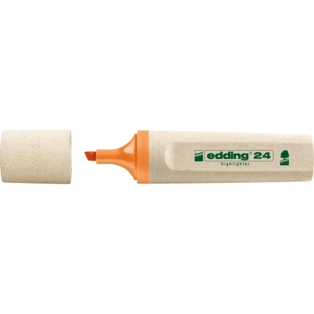 Textmarkere - Textmarker Edding Ecoline, varf retezat, 2-5 mm, orange
