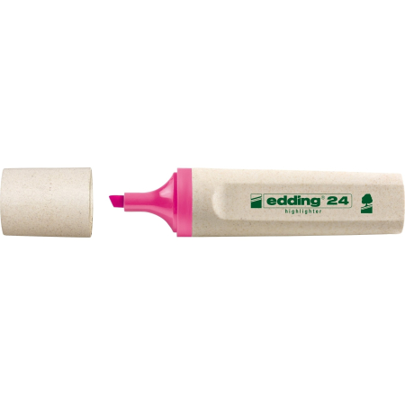 Instrumente de scris si corectura - Textmarker Edding Ecoline, varf retezat, 2-5 mm, roz