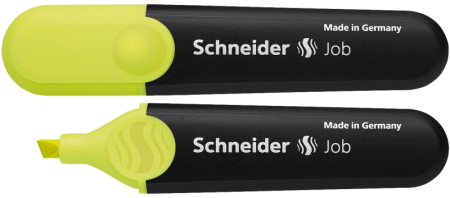 Instrumente de scris si corectura - Textmarker SCHNEIDER Job, varf tesit 1+5mm - galben