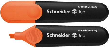 Instrumente de scris si corectura - Textmarker SCHNEIDER Job, varf tesit 1+5mm - orange