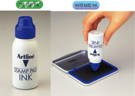 Accesorii pentru birou - Tus ARTLINE, pentru stampile, 50ml - albastru