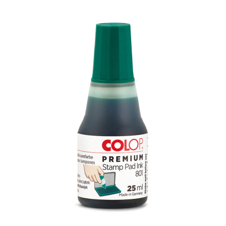 Accesorii pentru birou - Tus Colop pentru stampile, verde