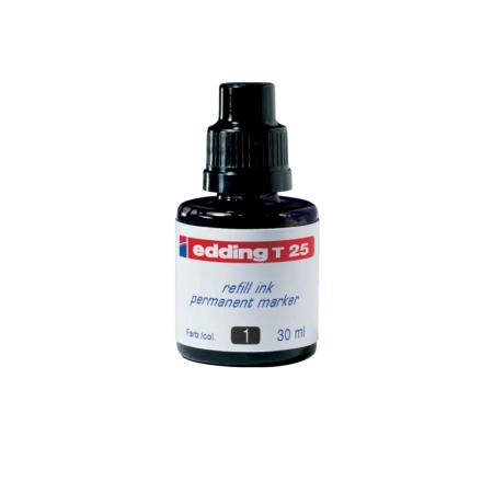 Instrumente de scris si corectura - Tus pentru marker permanent Edding T25, 30 ml, negru