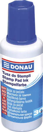 Accesorii pentru birou - Tus stampile, 30ml, DONAU - albastru