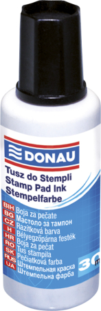 Accesorii pentru birou - Tus stampile, 30ml, DONAU - negru