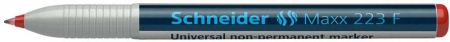 Instrumente de scris si corectura - Universal non-permanent marker SCHNEIDER Maxx 223 F, varf 0.7mm - rosu