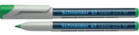 Instrumente de scris si corectura - Universal non-permanent marker SCHNEIDER Maxx 225 M, varf 1mm - verde