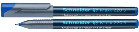 Instrumente de scris si corectura - Universal permanent marker SCHNEIDER Maxx 220 S, varf 0.4mm - albastru