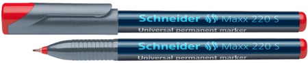 Instrumente de scris si corectura - Universal permanent marker SCHNEIDER Maxx 220 S, varf 0.4mm - rosu