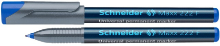 Instrumente de scris si corectura - Universal permanent marker SCHNEIDER Maxx 222 F, varf 0.7mm - albastru