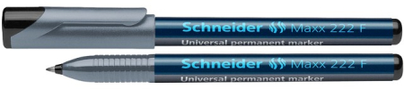 Instrumente de scris si corectura - Universal permanent marker SCHNEIDER Maxx 222 F, varf 0.7mm - negru