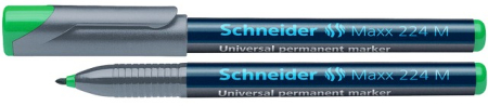 Instrumente de scris si corectura - Universal permanent marker SCHNEIDER Maxx 224 M, varf 1mm - verde