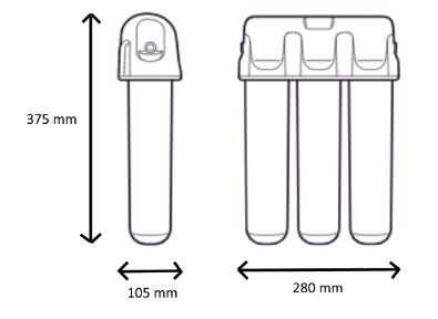 Filtru Aquaphor Crystal Eco PRO, cu PRO1/ PRO2/ PRO HF, Baterie Neagra, pentru filtrare si protectie bacteriana [3]