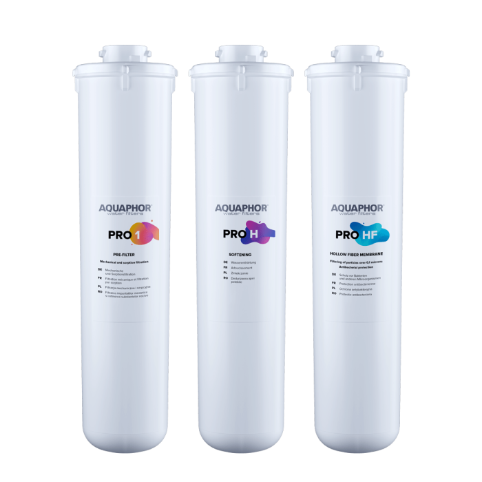 Set 3 cartuse de rezerva Pro 1, Pro H, Pro HF, pentru filtrul Aquaphor ECO H PRO [1]