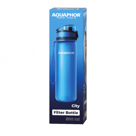 Sticla Filtranta Aquaphor City, 0.5l, bleu, cartus inclus [1]