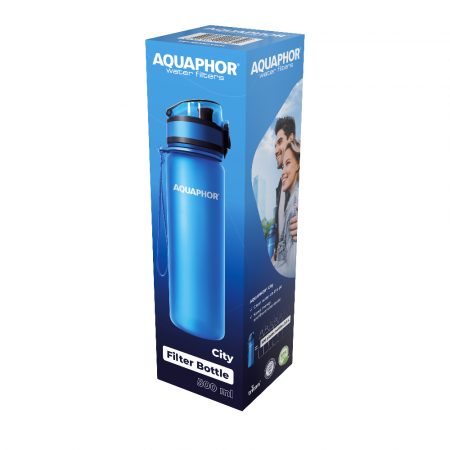 Sticla Filtranta Aquaphor City, 0.5l, bleu, cartus inclus [2]
