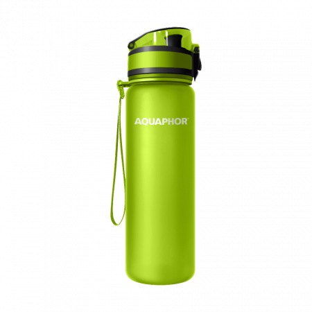 Sticla/ Termos - Sticla Filtranta Aquaphor City, 0.5l, Lime, cartus inclus