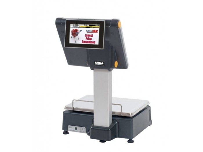Cantar cu etichete Dibal D-955 cu touchscreen+afisaj client 7" [2]