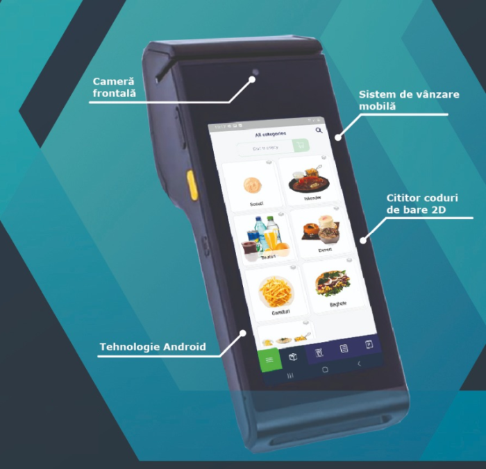 Casa de marcat Datecs BLUECASH 50 cu touchscreen si POS bancar integrat [3]