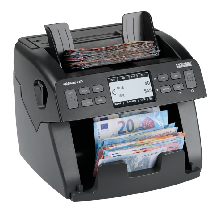 Masina de numarat bancnote cu numarare cantitativa si valorica Ratiotec  Rapidcount T575 [2]