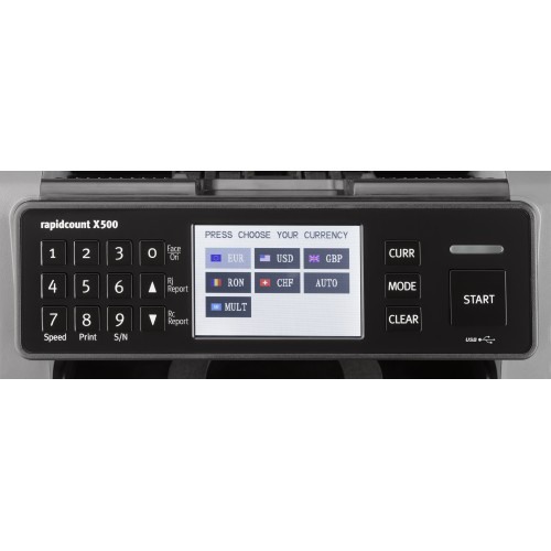 Masina de numarat bancnote cu numarare cantitativa si valorica  Ratiotec Rapidcount X500 [6]