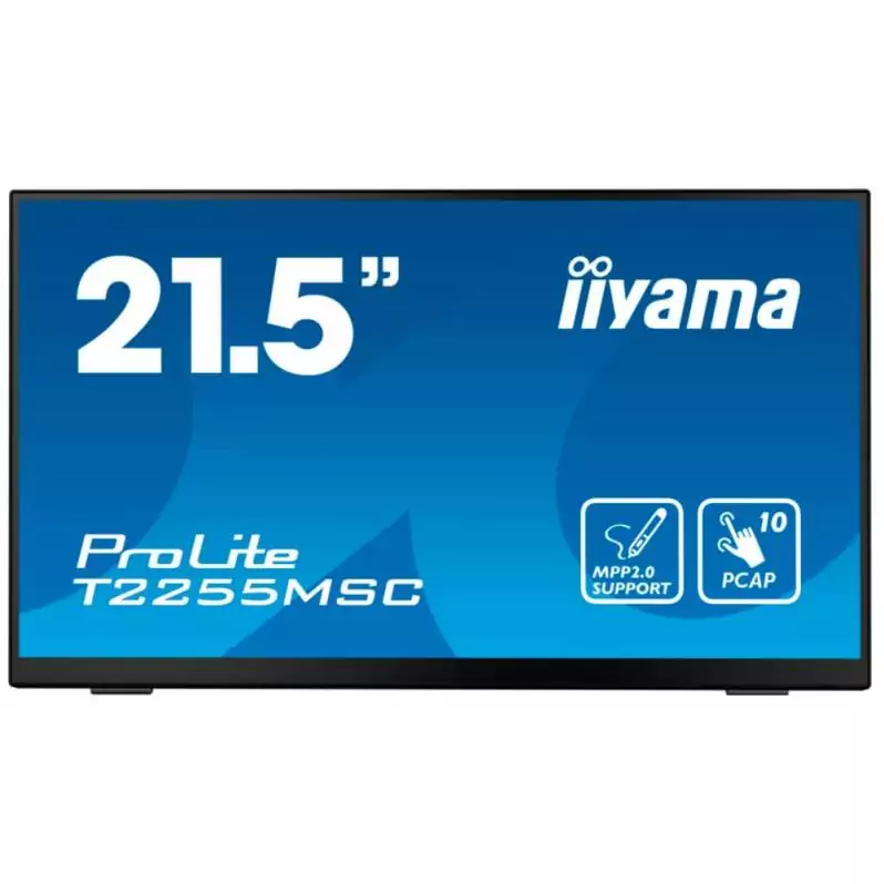 Monitor iiyama ProLite T2255MSC-B1, 21.5 inch, Full HD, PCAP, stand flexibil, negru [2]