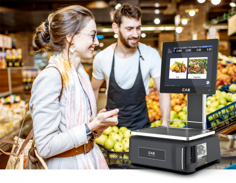 Case marcat fiscale - Cantar cu etichetare CAS CL8000 15kg cu brat