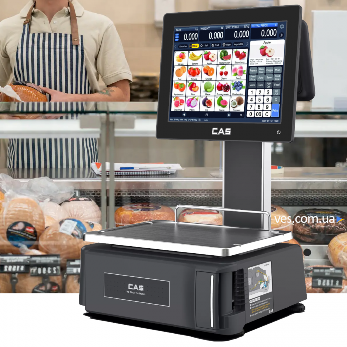 Cantar cu etichetare CAS CL8000 15kg cu brat [1]