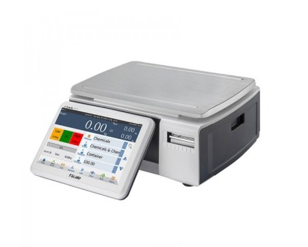 Cantare electronice - Cantar cu etichetare T-Scale PC10-6K-MR 6Kg cu display client, avizat metrologic