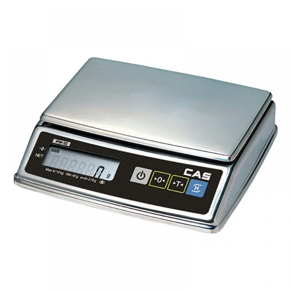 Cantare verificare - Cantar de verificare cu numarare CAS PWII 4/10, 10Kg cu verificare metrologica, carcasa INOX