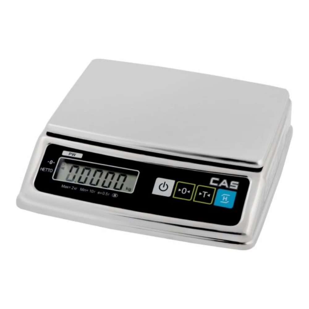 Cantar de verificare cu numarare CAS PWII 4/10, 10Kg cu verificare metrologica, carcasa INOX [1]