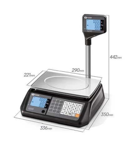 Cantare comerciale - Cantar electronic comercial S200 cu Brat