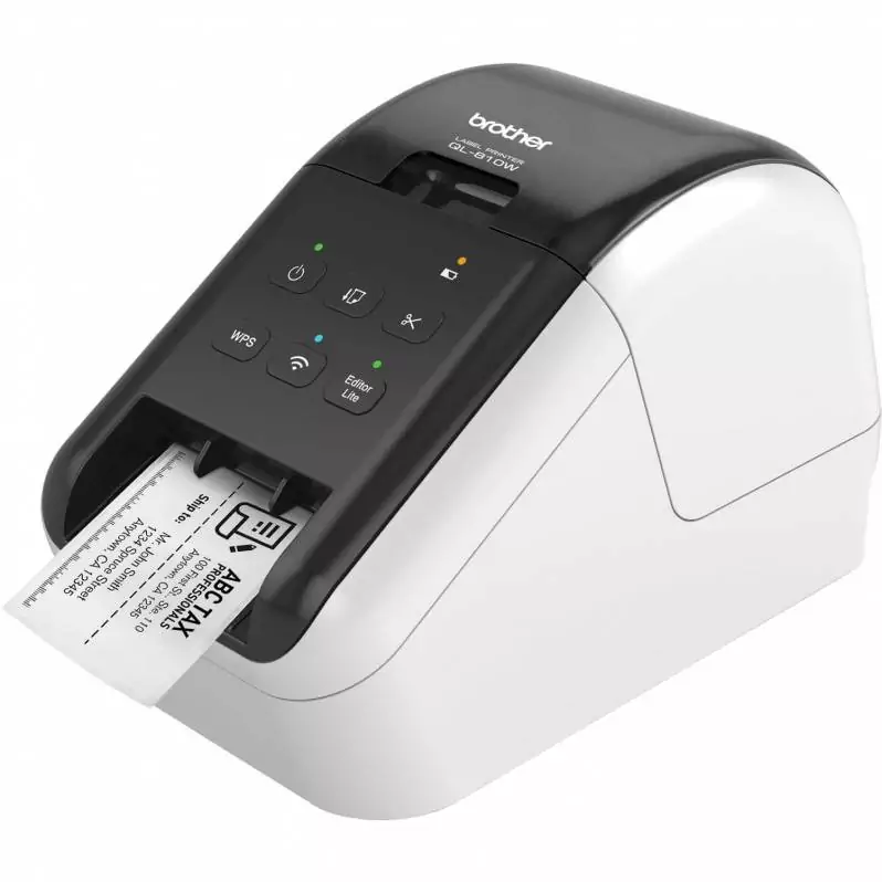 Imprimante etichete - Imprimanta de etichete Brother QL-810W, 300DPI, Wi-Fi, auto-cutter