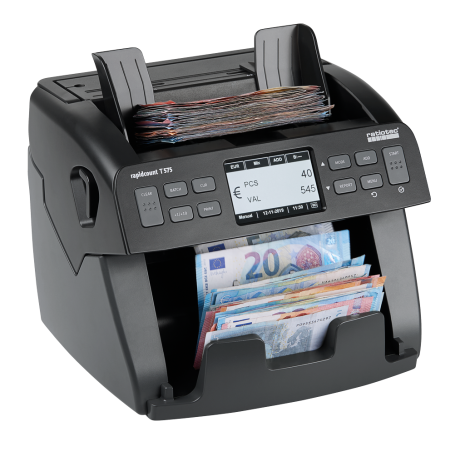 Masina de numarat bancnote cu numarare cantitativa si valorica Ratiotec  Rapidcount T575 [1]
