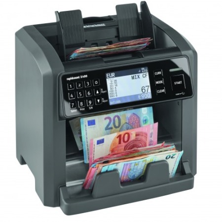 Masina de numarat bancnote cu numarare cantitativa si valorica Ratiotec Rapidcount X400 [2]