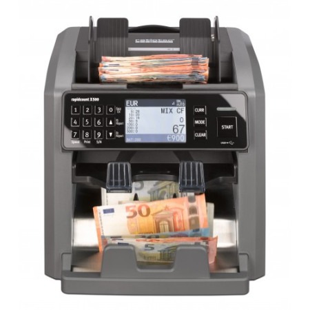 Masini numarat banii - Masina de numarat bancnote cu numarare cantitativa si valorica  Ratiotec Rapidcount X500