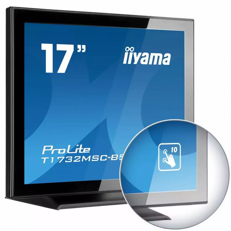 Monitor POS touchscreen iiyama ProLite T1732MSC-B5AG, 17 inch, PCAP, negru [1]