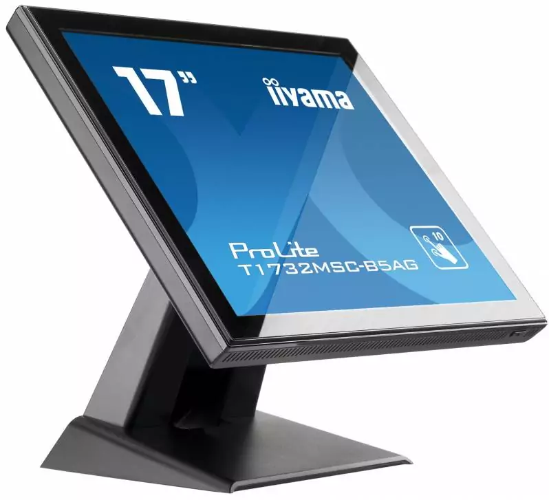 Monitoare TouchScreen - Monitor POS touchscreen iiyama ProLite T1732MSC-B5AG, 17 inch, PCAP, negru