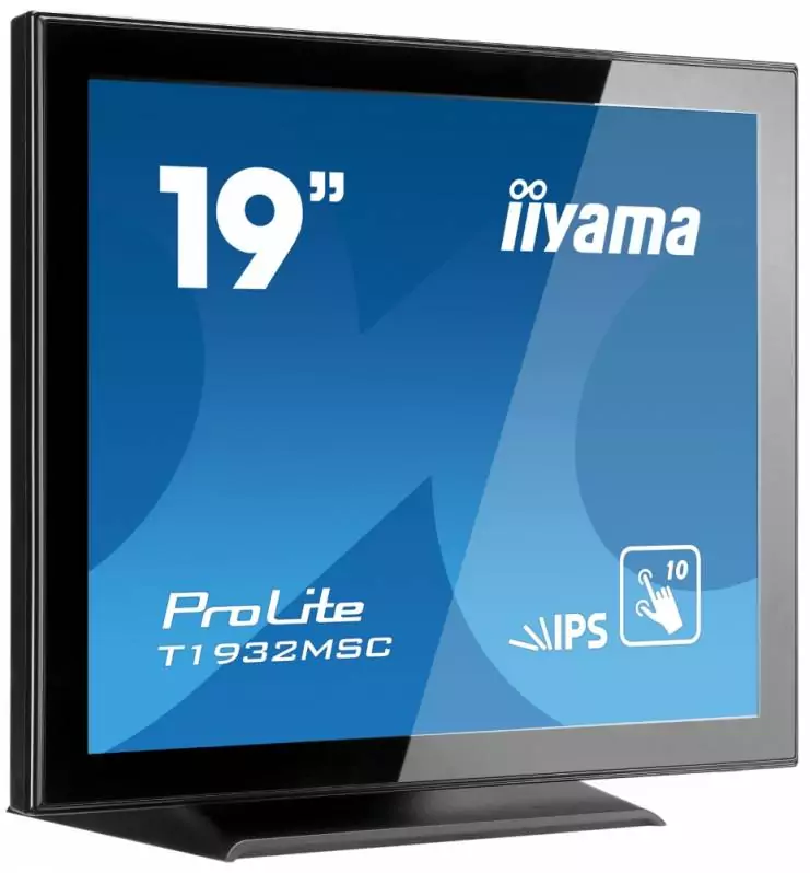 Monitoare TouchScreen - Monitor POS touchscreen iiyama ProLite T1932MSC, 19 inch, PCAP, negru