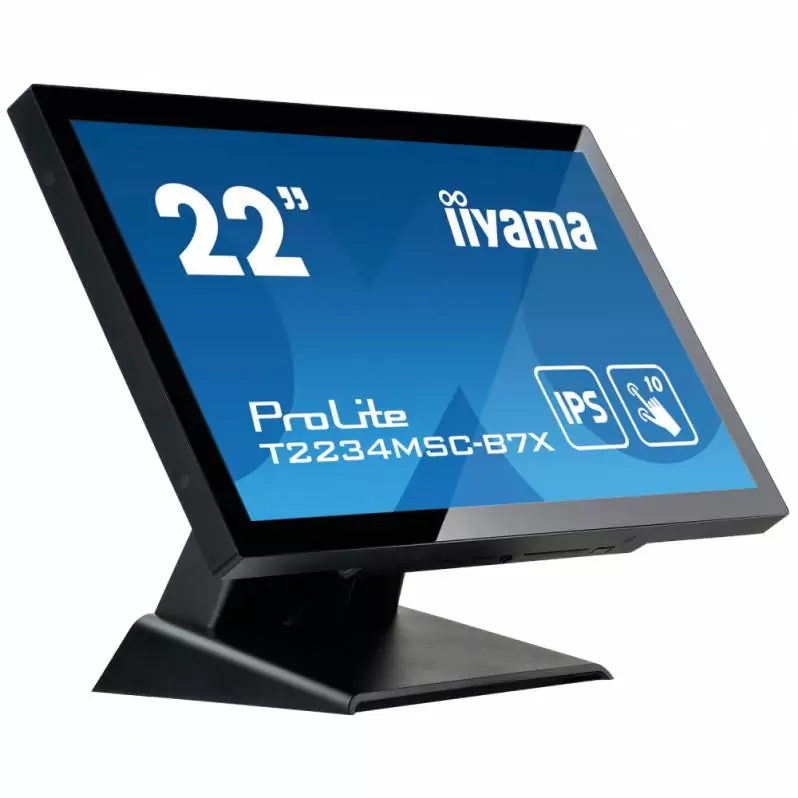 Monitoare TouchScreen - Monitor POS touchscreen iiyama ProLite T2234MSC-B7X, 22 inch, Full HD, PCAP, negru