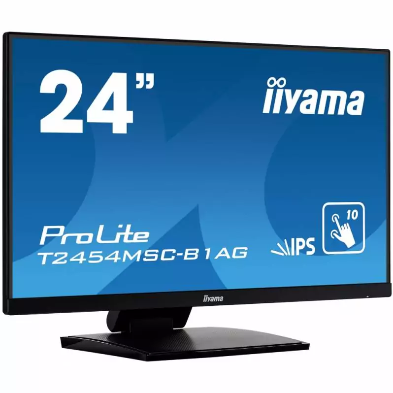 Monitoare TouchScreen - Monitor POS touchscreen iiyama ProLite T2454MSC-B1AG, 24 inch, Full HD, PCAP, negru