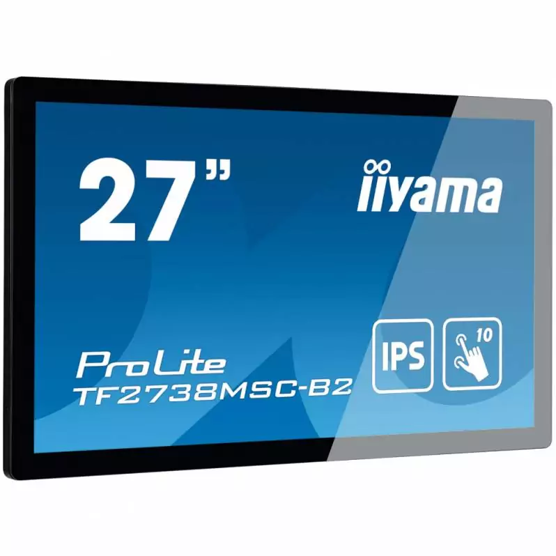 Monitoare TouchScreen - Monitor POS touchscreen iiyama ProLite TF2738MSC, 27 inch, PCAP, negru