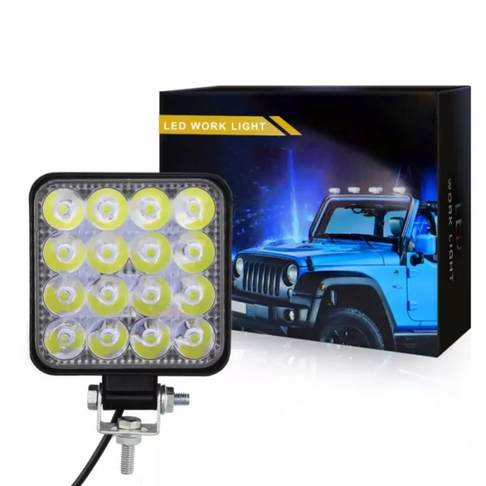 Proiector 16 LED 48 W auto Off-Road IP 67 [1]