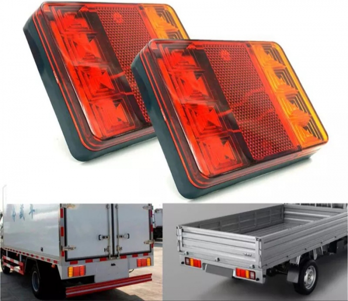 Set 2 Lampi stop cu LED 120x95 mm [2]