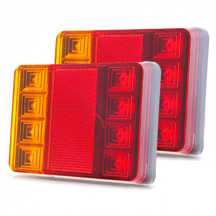 Set 2 Lampi stop cu LED 120x95 mm [1]