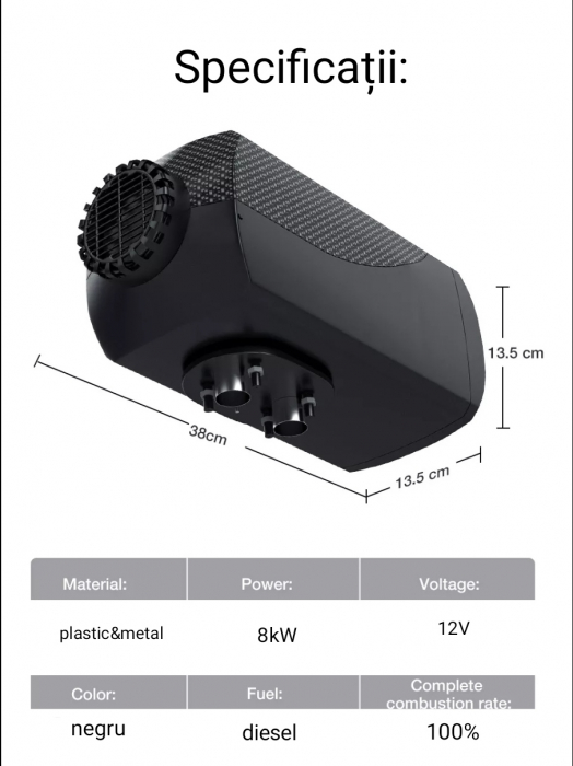 Sirocou 8kW - clima auxiliara, încălzitor auto staționar [2]