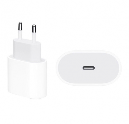 Încărcător iPhone 11/12/13, Fast Charge 20W, USB Type-C, Incarcare Rapida, Alb [1]