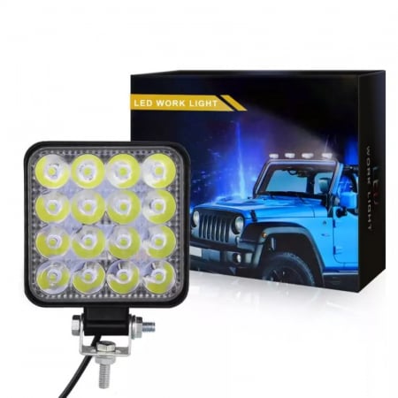 LED/ becuri - auto - Proiector 16 LED 48 W auto Off-Road IP 67